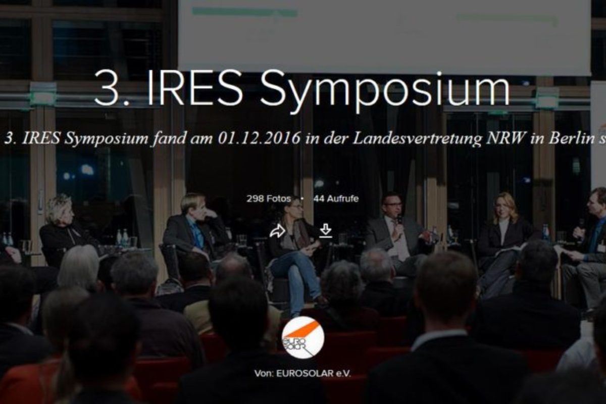 IRES Symposium 2016 Opening