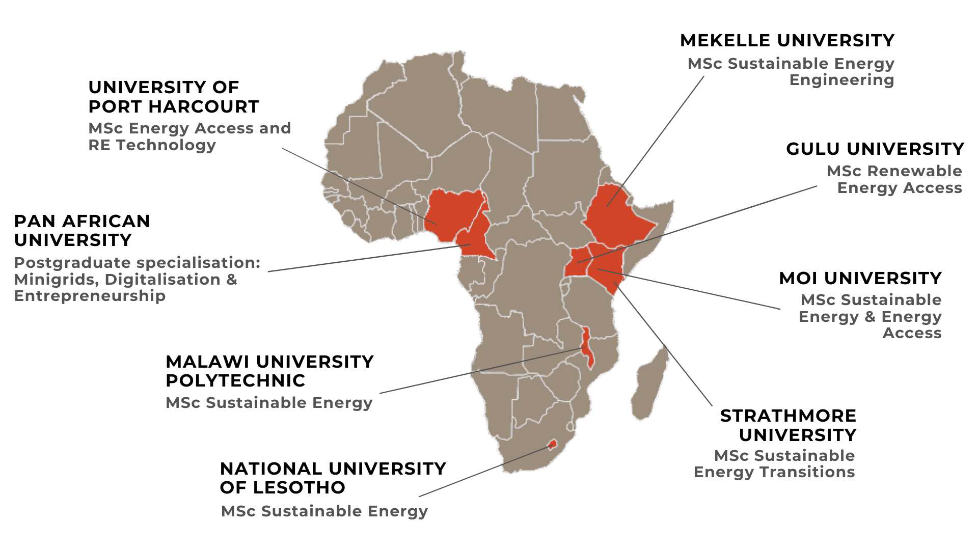 TEA-LP-Universities-Map The REED Scholarships